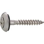 Screws with sealing washer, stainless steel A2