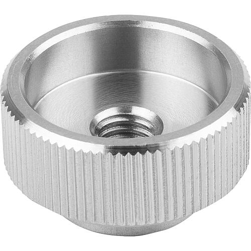 Knurled nuts, shape A made of stainless steel Standard 1