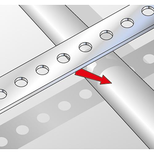 Perforated tape, plastic coated