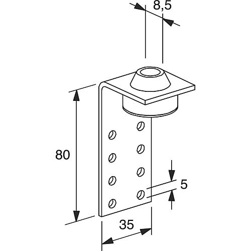 Duct holder L shape Anwendung 4