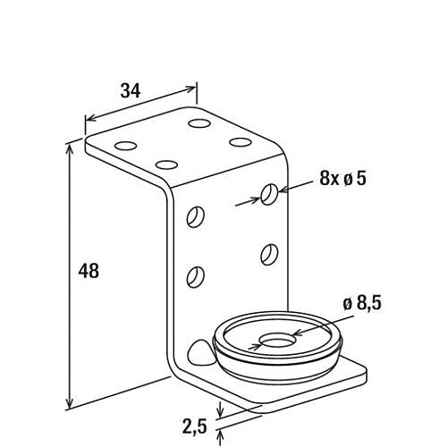 Duct holder Z shape Anwendung 3