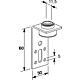 Support pour conduit , acier, forme en L Anwendung 1