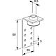 Duct holder L shape