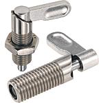 Locking bolts, shape B, stainless steel
