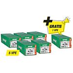 5 x vis à tête fraisée filetage partiel + 1 x pack gratuit, 4,5 x 70 mm