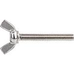 Butterfly screw, stainless steel A2, full thread, thread ø: 8 mm