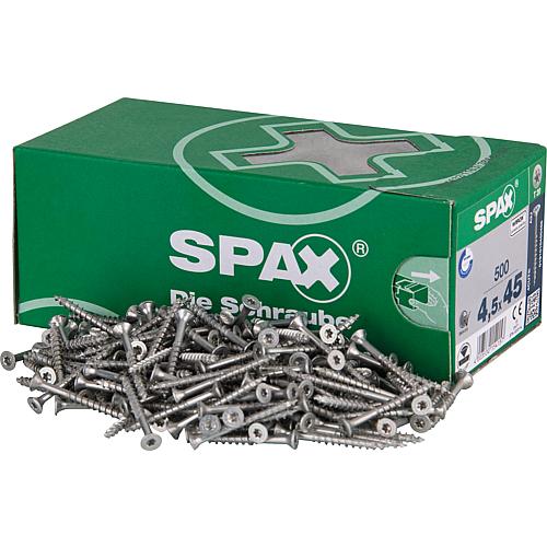 SPAX® universal screw, thread ø d1: 4.5 mm, head ø: 8.8 mm, standard packaging, blade size: T 20