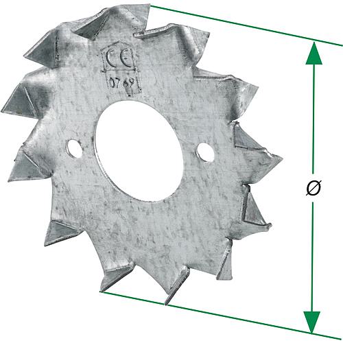 Crampon, galvanisé à chaud, type SXDC, bilatéral Anwendung 1