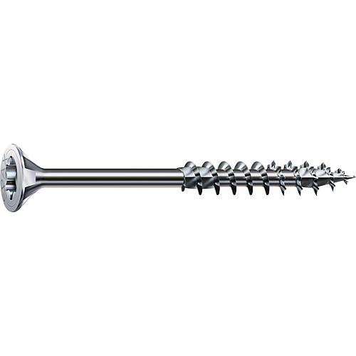 SPAX® wood screw, thread ø d1: 8.0 mm, head ø: 15.1 mm, standard packaging, 4CUT milling cutter