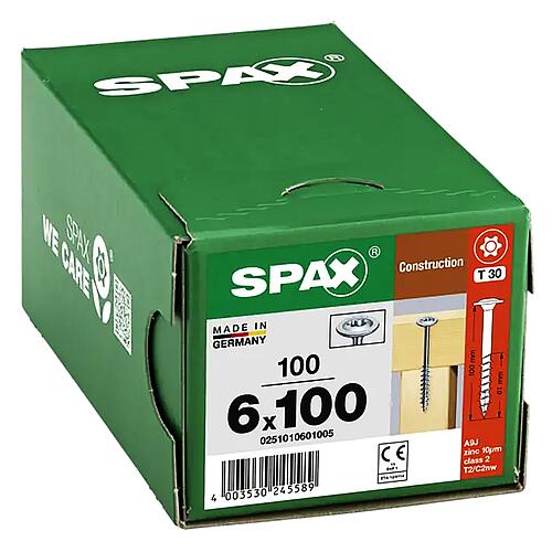 SPAX® vis à bois, ø filetage d1: 6,0 mm, ø tête: 13,6 mm, emballage standard Anwendung 3