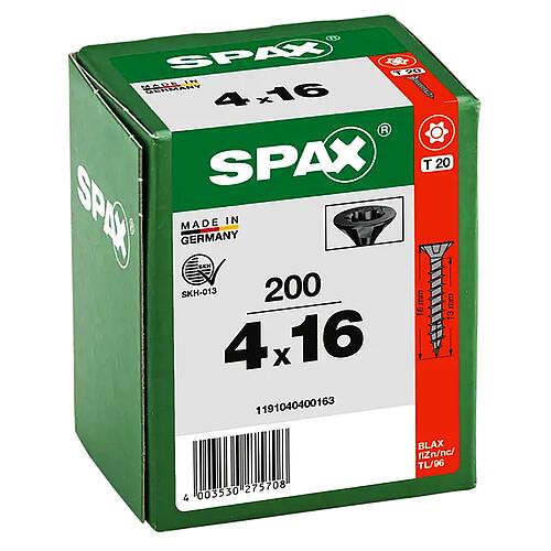 Vis à tête fraisée SPAX®, noir galvanisé, filetage complet, Ø 4 mm Anwendung 2