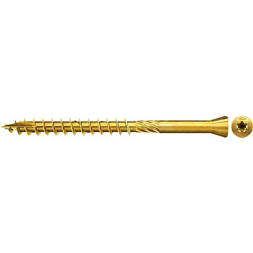 Fischer, floorboard screws, thread ø d1: 3.5 mm, head ø: 6.0 mm, Gvz