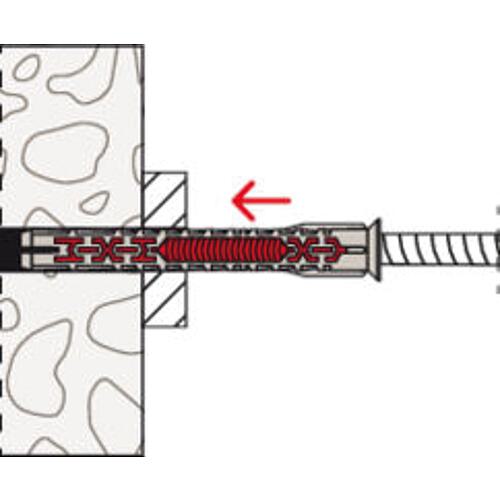 Long-shaft dowel DuoXpand stainless steel A4 countersunk head Anwendung 7