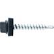 Facade screw MFI Twistec® Colorhead 4.8 X 60 RAL 7016 PU: 100 with socket wrench 451M8P