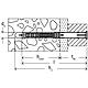 Chevilles rallongées DuoXpand tête fraisée 10, galvanisées Anwendung 11