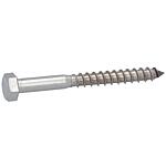 Hexagonal wood screws, ø 8 mm, DIN 577, stainless steel A2