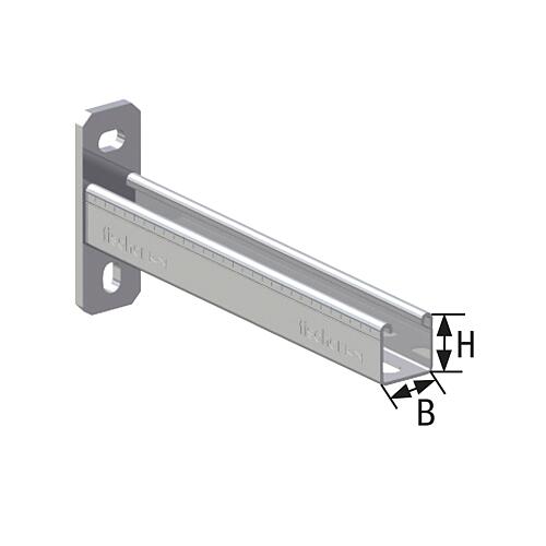 Galvanised suspension bracket FCA Anwendung 1