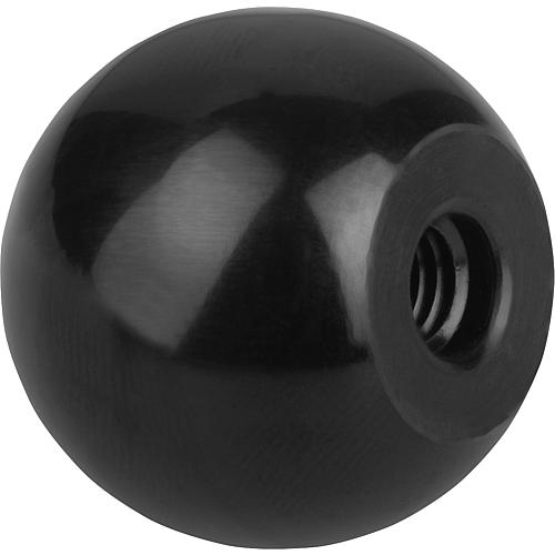 Ball knobs, shape C with plastic thread Standard 1