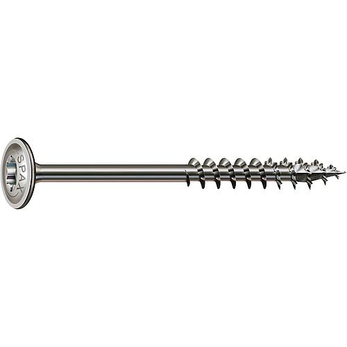 SPAX® wood screw, thread ø d1: 8.0 mm, head ø: 20.0 mm, standard packaging, 4CUT milling cutter