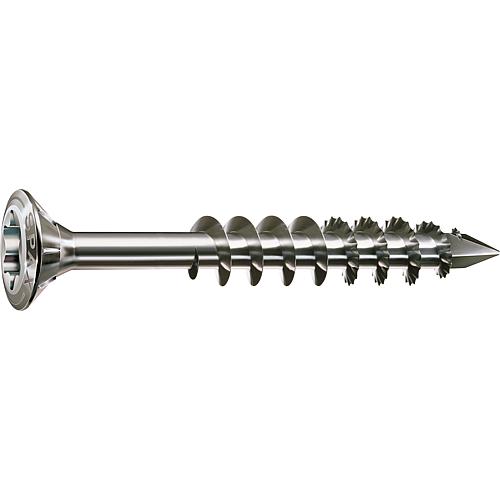 SPAX® pan head screw, partial thread stainless steel A2, T-STAR plus, milling ribs, CUT point, anti-friction coating Standard 1