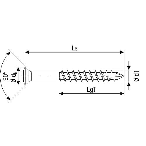 SPAX® pan head screw, partial thread stainless steel A2, very small pan head, T-STAR plus, CUT point, anti-friction coating