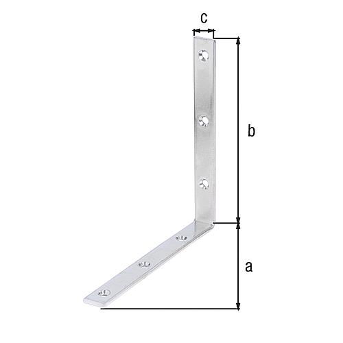 Joist bracket, 180x180x20mm, galvanised