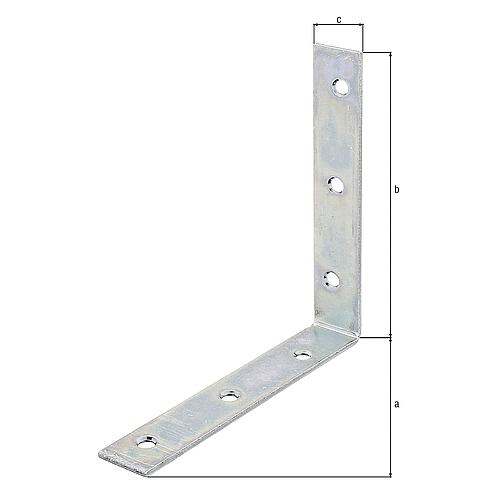 Chair bracket, 125x125x22mm sendzimir-galvanised