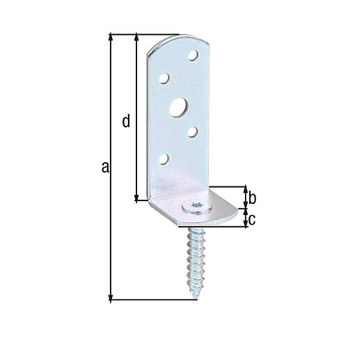 Wattle fence holder, L-shape Anwendung 2