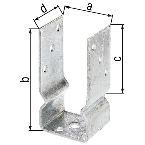 Ancre de poteau forme U Standard 1