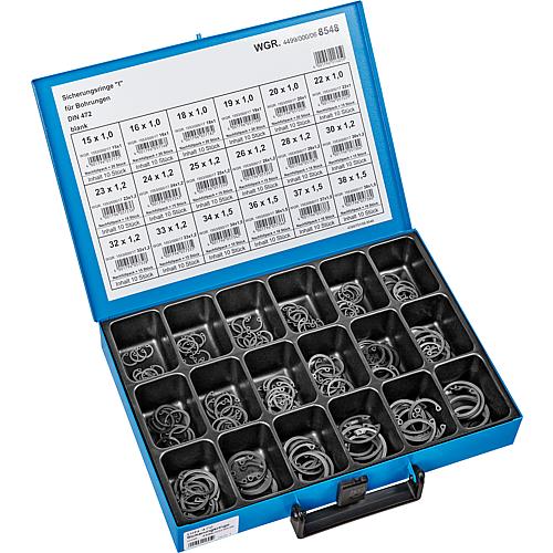 Locking rings, internal, in assortment case Standard 1