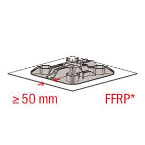 Flat roof base Fischer FFRBH articulated Anwendung 8