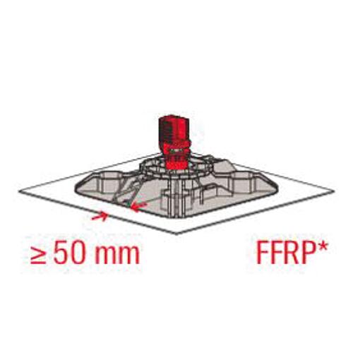 Flat roof base Fischer FFRBH articulated Anwendung 9