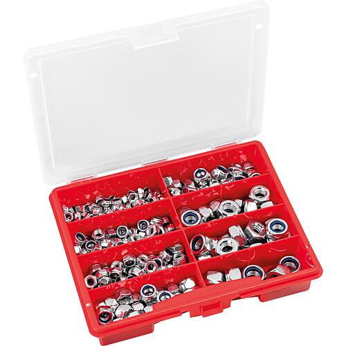 Assortment case locking nuts DIN 985, galvanised, 310-piece Standard 1