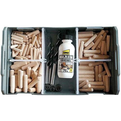 L-BOXX® Mini Wood wooden dowel assortment 207 pieces Anwendung 1