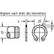 Locking rings for shafts DIN 471