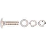 Stainless steel carriage bolt M10x30 mm