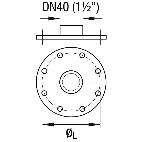 Threaded flange Standard 2