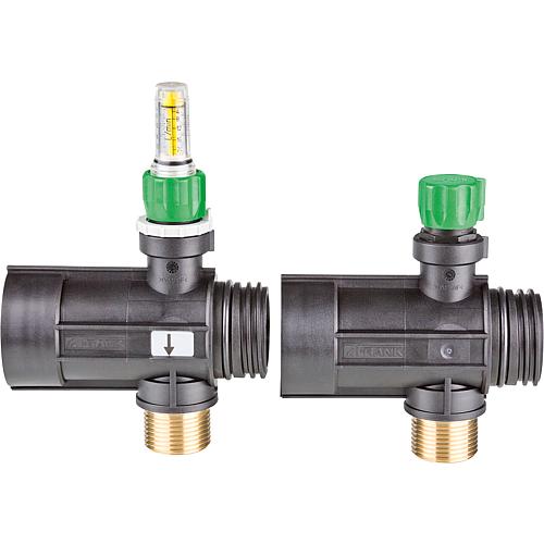 Manifold set with flow indicator for a brine circuit Standard 1