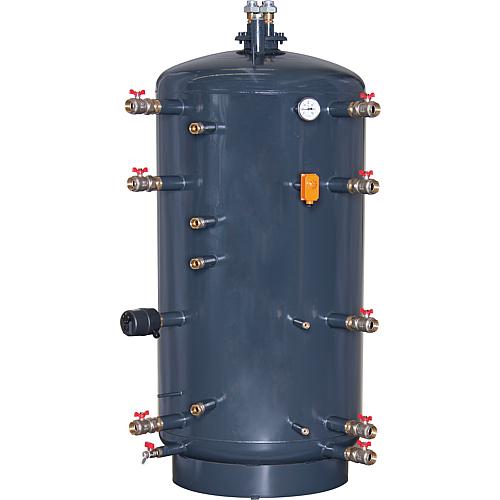 Combi buffer cylinder PCS, enamelled with one heat exchanger
