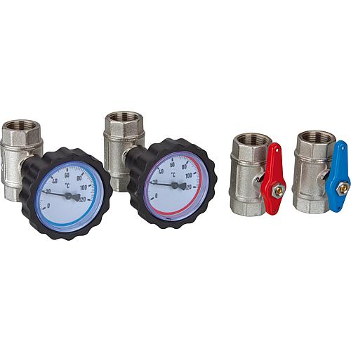 Ball valve connection set DN 20 (3/4") Standard 1