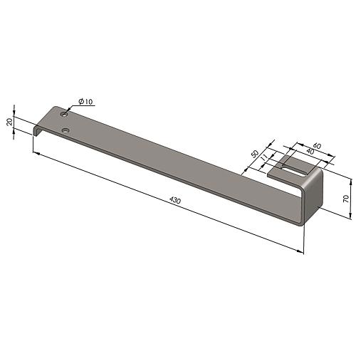 Universal roof hook for beaver tail tile, slate and bitumen