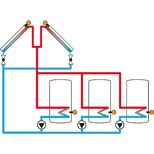 System control for solar and heating systems DeltaSol® MX Anwendung 18