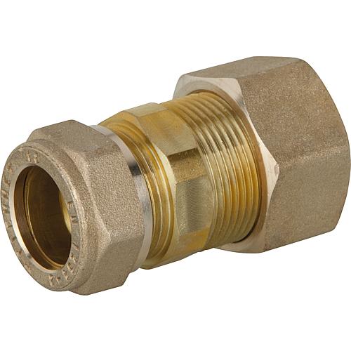 Screw connection for spiral tube DN20 x 18mm KRV, brass, with Graphite high-temperature seal