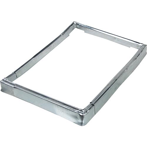 Overhang push-fit frame, titanium zinc for fireplace fitting, side length 310x440 mm