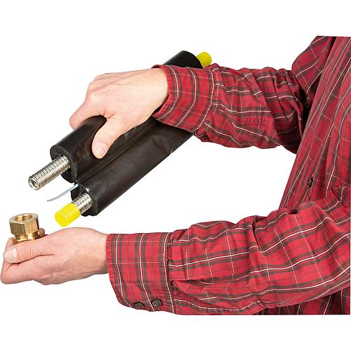 QuickFix-Pro corrugate pipe screw fitting (push fitting) Anwendung 1