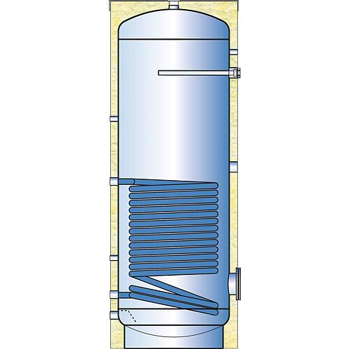 SFV hot water storage tank, enamelled, with one heat exchanger Anwendung 1