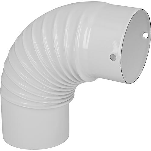 Coude : 90°, ø 100 mm, blanc
 Standard 1