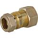 Screw connection for spiral tube DN15 x 18mm KRV, brass, with Graphite high-temperature seal