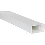 Flat plastic duct with joint