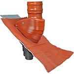 Roof hood, sloping roof, dirt w. Type SDS 100, colour natural red